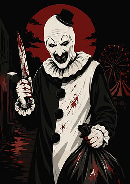 Terrifier Art the Clown with Knife