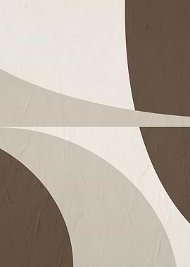 Abstract Mid-Century Modern Curves