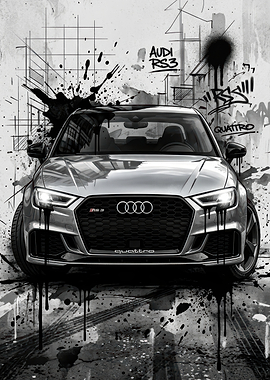 Audi RS3 Graffiti Art