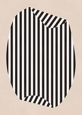 Abstract Black and White Stripes