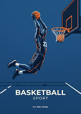 Basketball Player Dunking