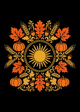 Autumnal Sun Mandala