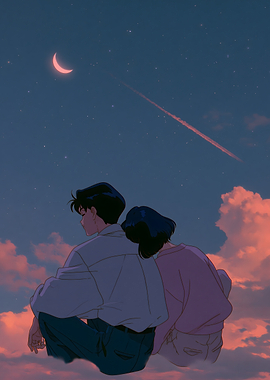 Couple Watching the Night Sky