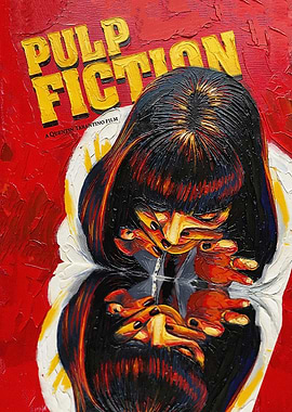 Pulp Fiction Mia Wallace Painting