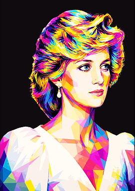 Princess Diana Pop Art Portrait