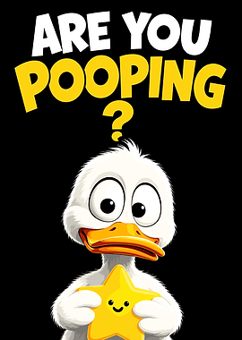 Funny Duck Asking 'Are You Pooping?'