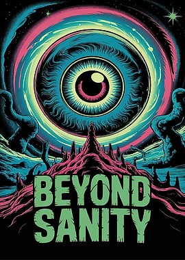 Beyond Sanity Psychedelic Eye Poster
