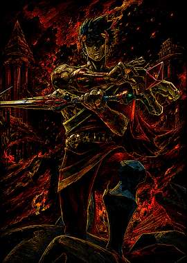Zagreus with Sword and Shield