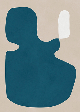 Abstract Shapes on Beige Background