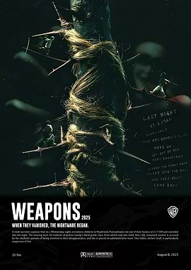 Weapons 2025 Movie : thorny tree branches