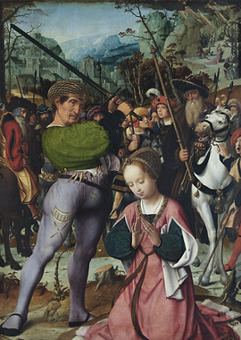 The Cruxifixion and the Life of Saint Catherine of Alexandria