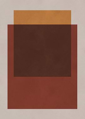 Abstract Geometric Shapes in Earth Tones