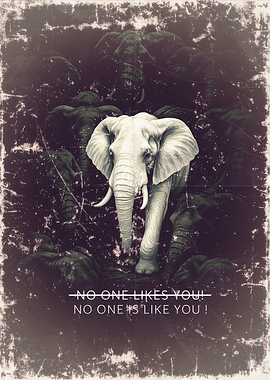White Elephant in Dark Forest