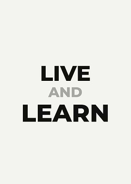 Live and Learn Text Art