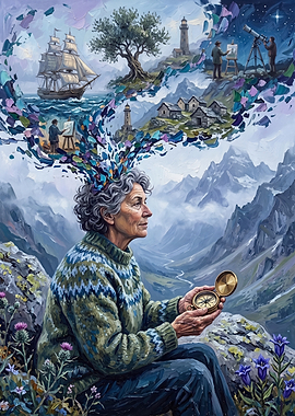 Elderly Artist's Mindscape