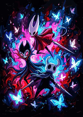 Hollow Knight Characters with Butterflies
