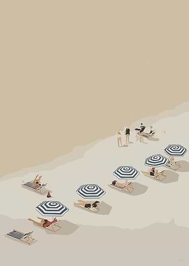 People relaxing on a beach