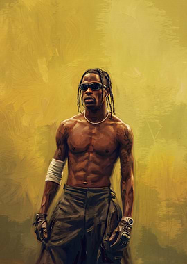 Travis Scott Painting