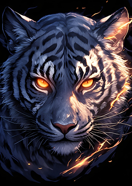 Fiery Tiger Portrait