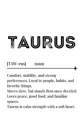 Taurus Zodiac Sign Definition