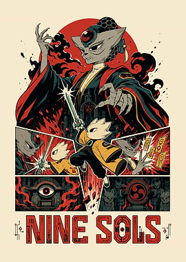 Nine Sol's Pixel Art Poster