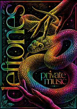 Snake and Hands with Music Text