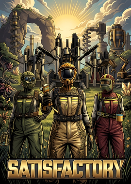 Satisfactory Game Poster