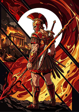 Warrior in Burning City