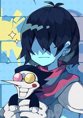 Deltarune Kris and Spamton