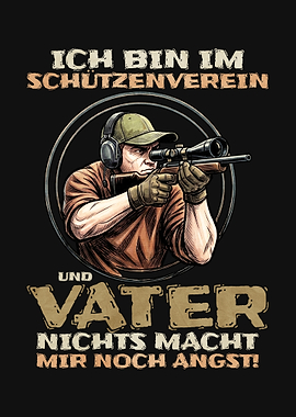 German Shooter Dad T-Shirt Design