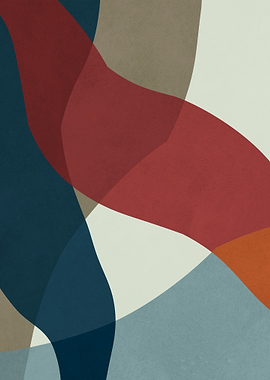 Abstract Overlapping Shapes