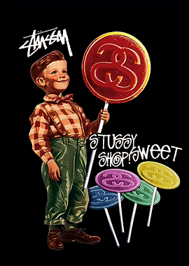 Boy with Stussy Lollipops