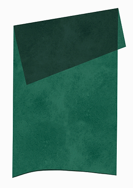 Abstract Green Overlapping Shapes