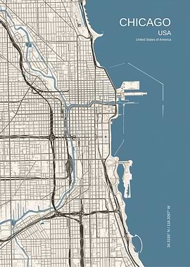 Chicago Map Art