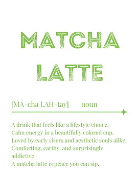 Matcha Latte Definition