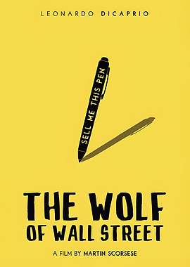 Minimalist The Wolf of Wall Street Movie Poster