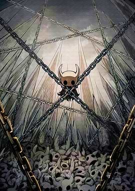 Hollow Knight Character in Chains