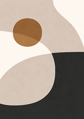 Minimalist Abstract Earth Tone Composition