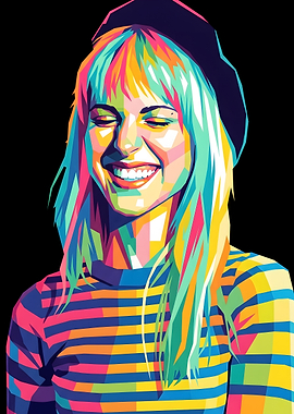 Colorful Portrait of Hayley Williams