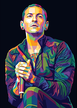 Chester Bennington Pop Art Portrait