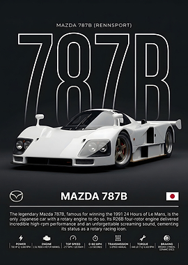 Mazda 787B Rennsport Racing Poster