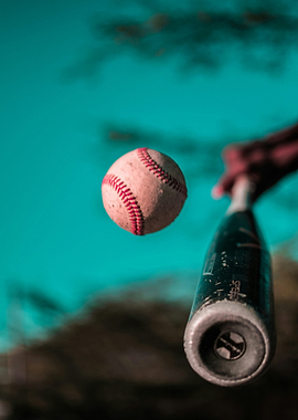 Baseball action shot