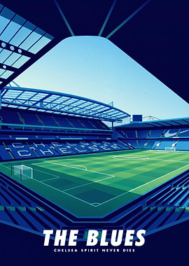 Chelsea FC Stadium Poster