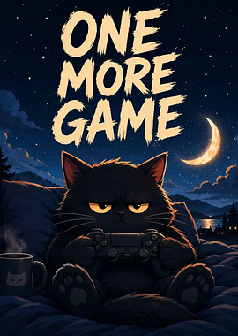 One More Game Grumpy Cat Gamer
