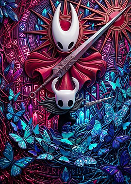 Hollow Knight Hornet and Knight Artwork