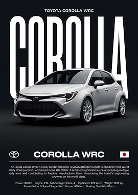 Toyota Corolla WRC Poster