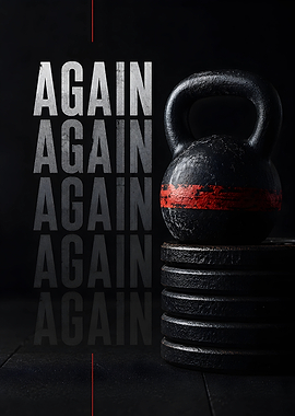 Kettlebell and Weight Plates Gym Workout Motivation