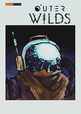Outer Wilds Astronaut Art Poster