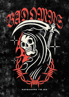 Grim Reaper with Barbed Wire