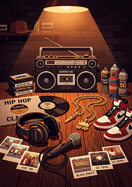 Retro Hip Hop Scene